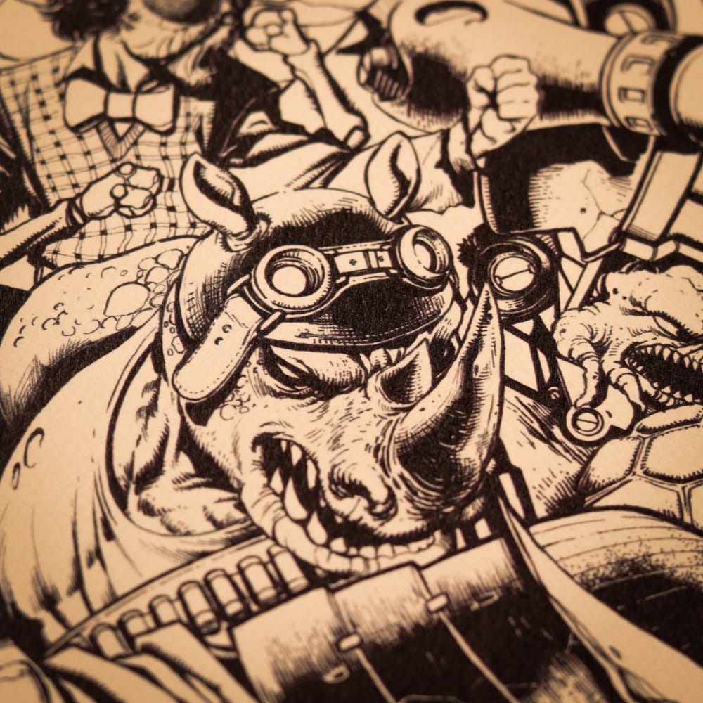 Teenage Mutant Ninja Turtles Art Print Comic Limited Edition 42 x 30 cm