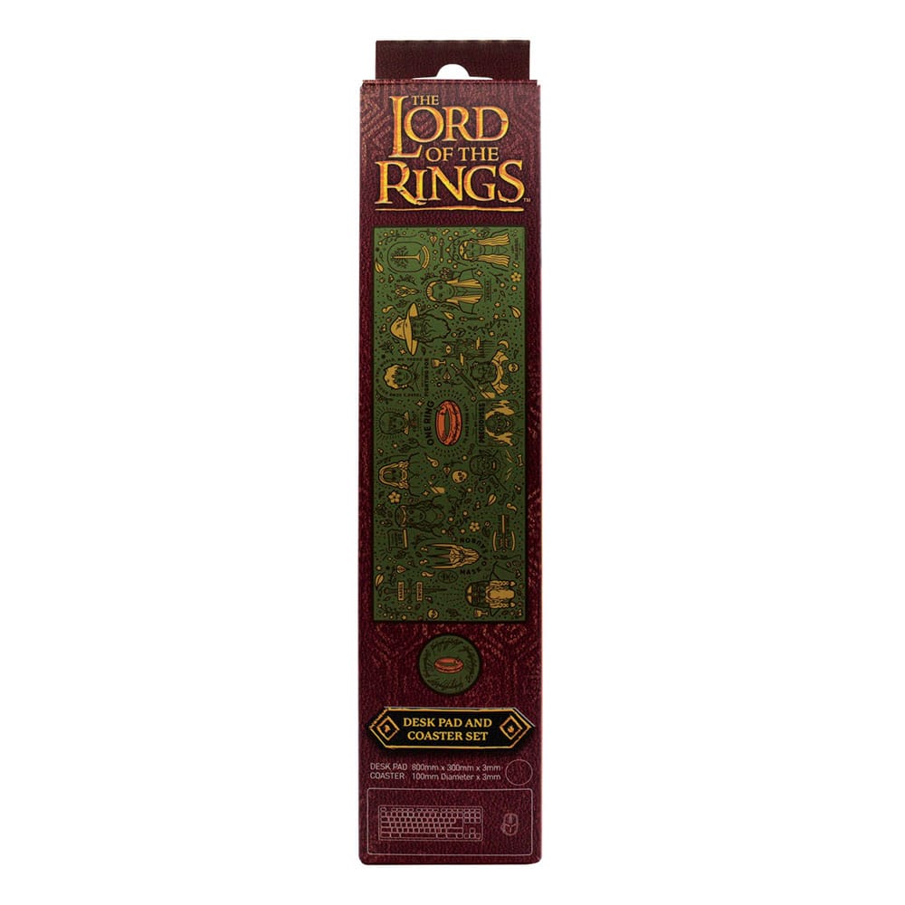 Lord of the Rings Desk Mat & Coaster Set