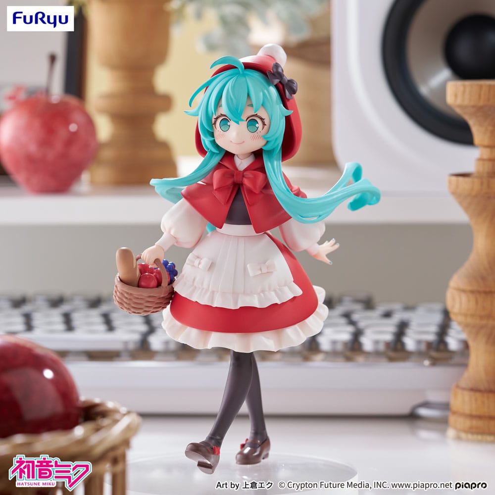 Hatsune Miku Desktop Fairy PVC Statue Hatsune Miku Little Red Riding Hood Ver. 16 cm