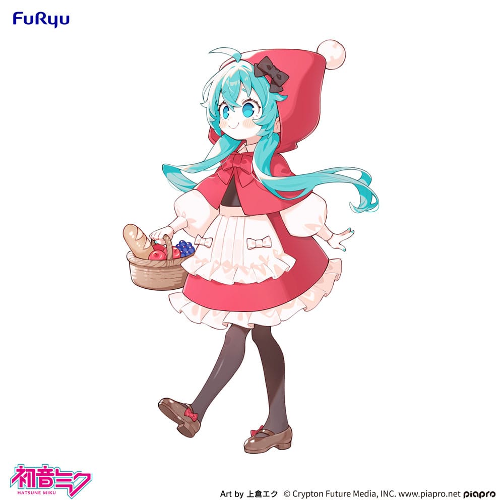 Hatsune Miku Desktop Fairy PVC Statue Hatsune Miku Little Red Riding Hood Ver. 16 cm