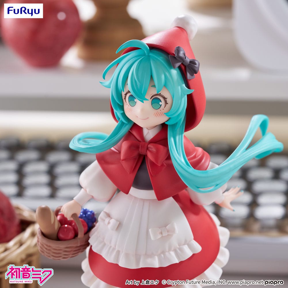 Hatsune Miku Desktop Fairy PVC Statue Hatsune Miku Little Red Riding Hood Ver. 16 cm