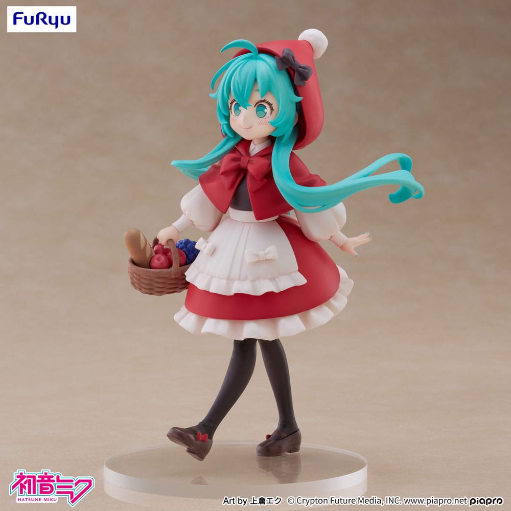 Hatsune Miku Desktop Fairy PVC Statue Hatsune Miku Little Red Riding Hood Ver. 16 cm
