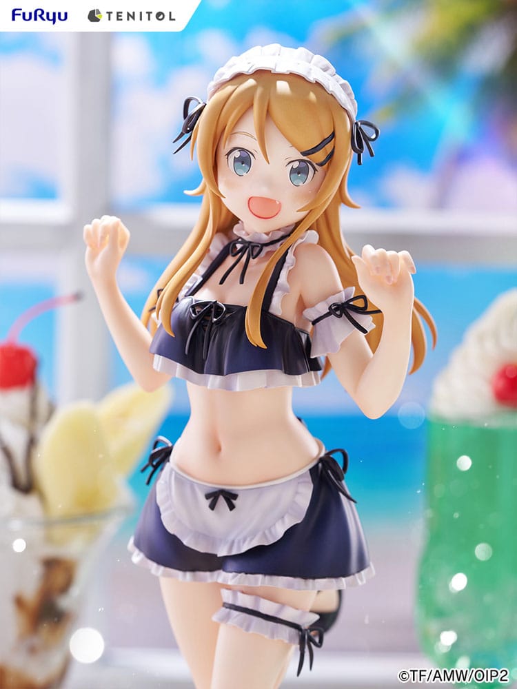 Ore no Imouto ga Konna ni Kawaii Wake ga Nai. Tenitol Tall PVC Statue Kousaka Kirino Swimsuits Maid Ver. 30 cm