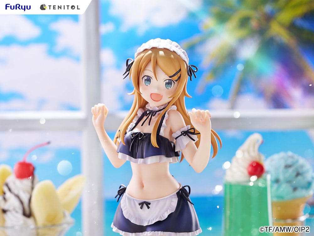 Ore no Imouto ga Konna ni Kawaii Wake ga Nai. Tenitol Tall PVC Statue Kousaka Kirino Swimsuits Maid Ver. 30 cm