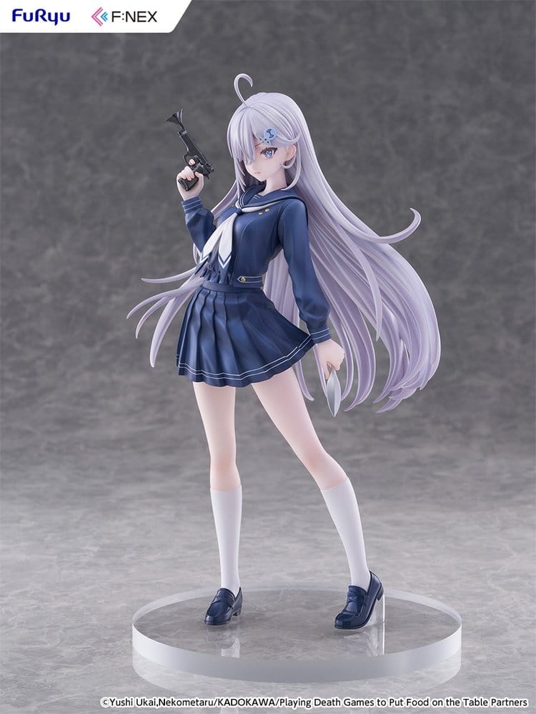Playing Death Games to Put Food on the Table PVC Figure 1/7 Yuki School Uniform Ver. 24 cm
