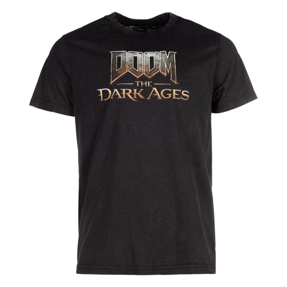 Doom The Dark Ages T-Shirt Logo Washed Out Size L