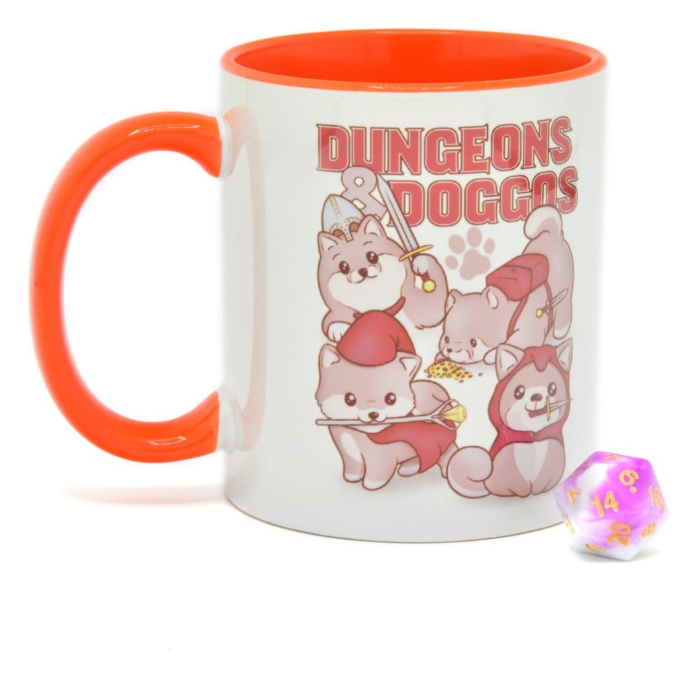 Glassstaff Gift Set Mug & Dice D20 Dungeons & Doggos