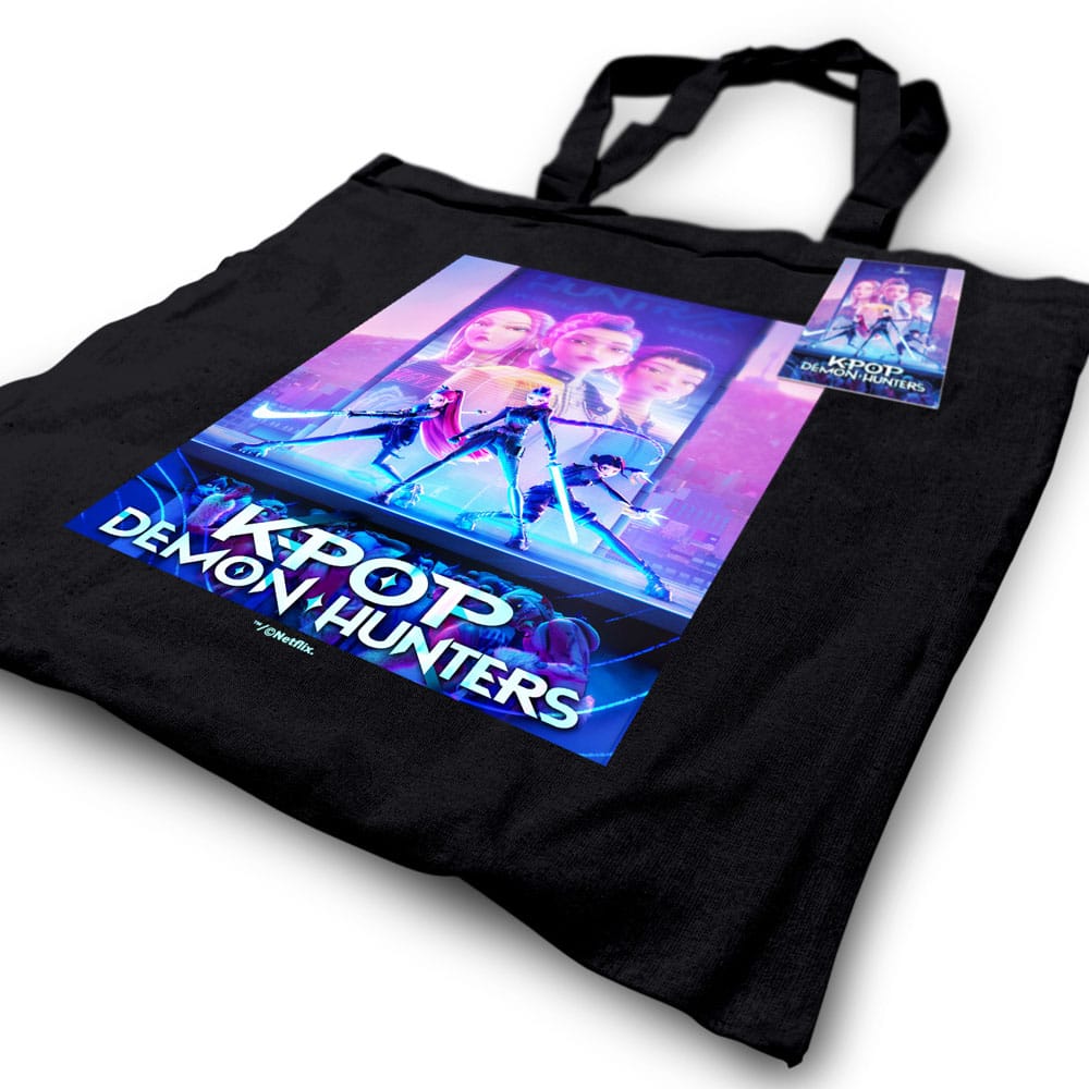 K-Pop Demon Hunters Tote Bag Movie Key Art