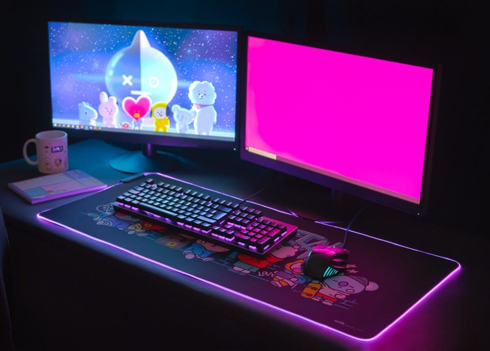 BT21 LED XXL Mouse Mat 90 x 40 cm