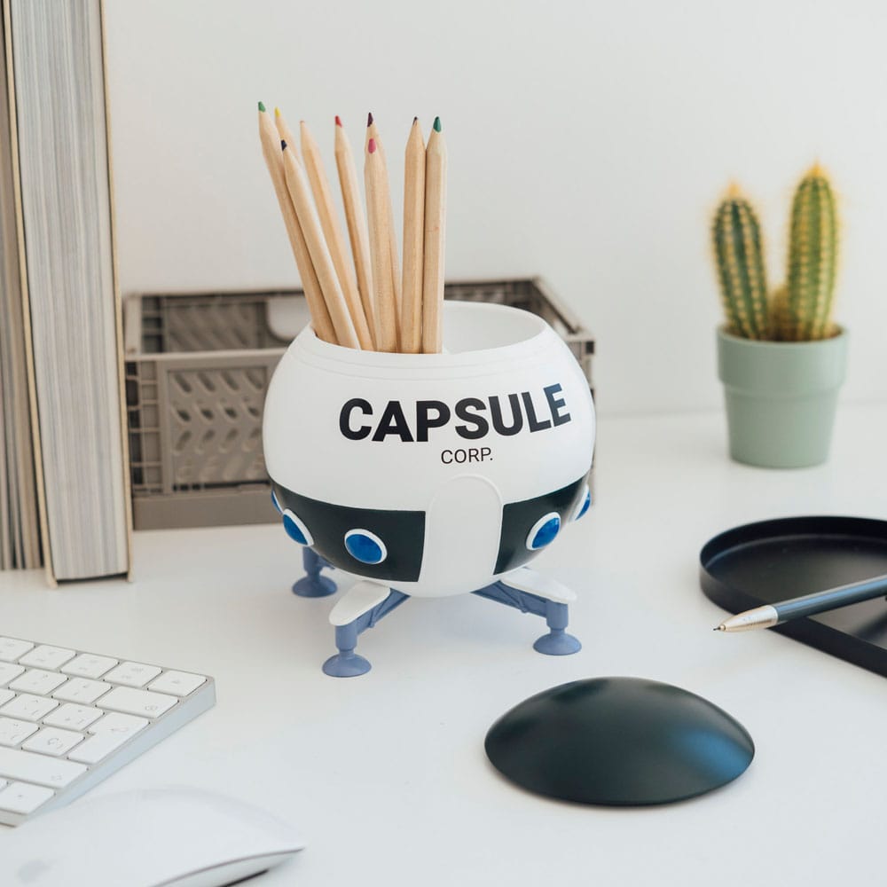 Dragon Ball Z Pencil Holder Spaceship Capsule Corp