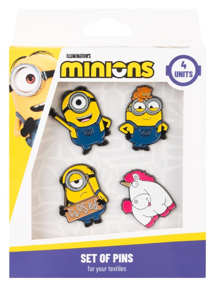 Minions Pin Badges Set of 4