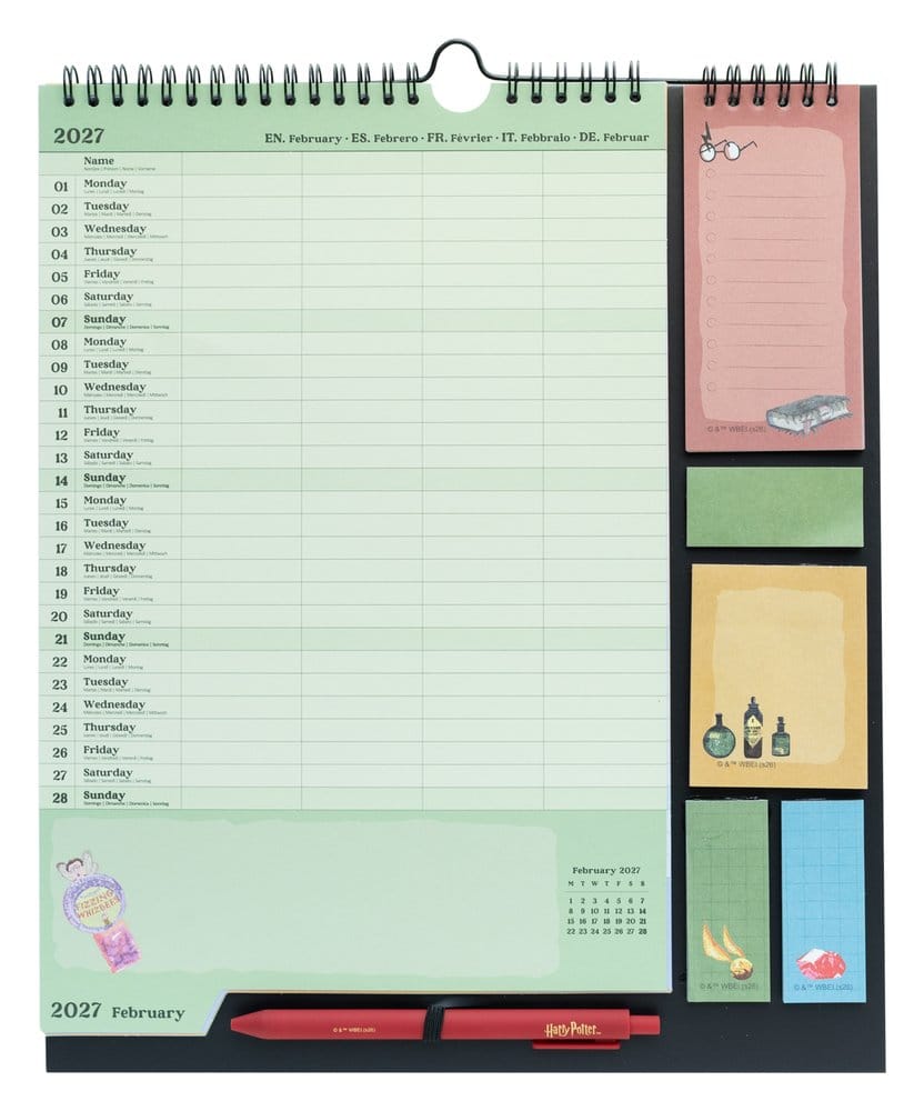 Harry Potter Wall Planner 2026/27 30 x 34 cm