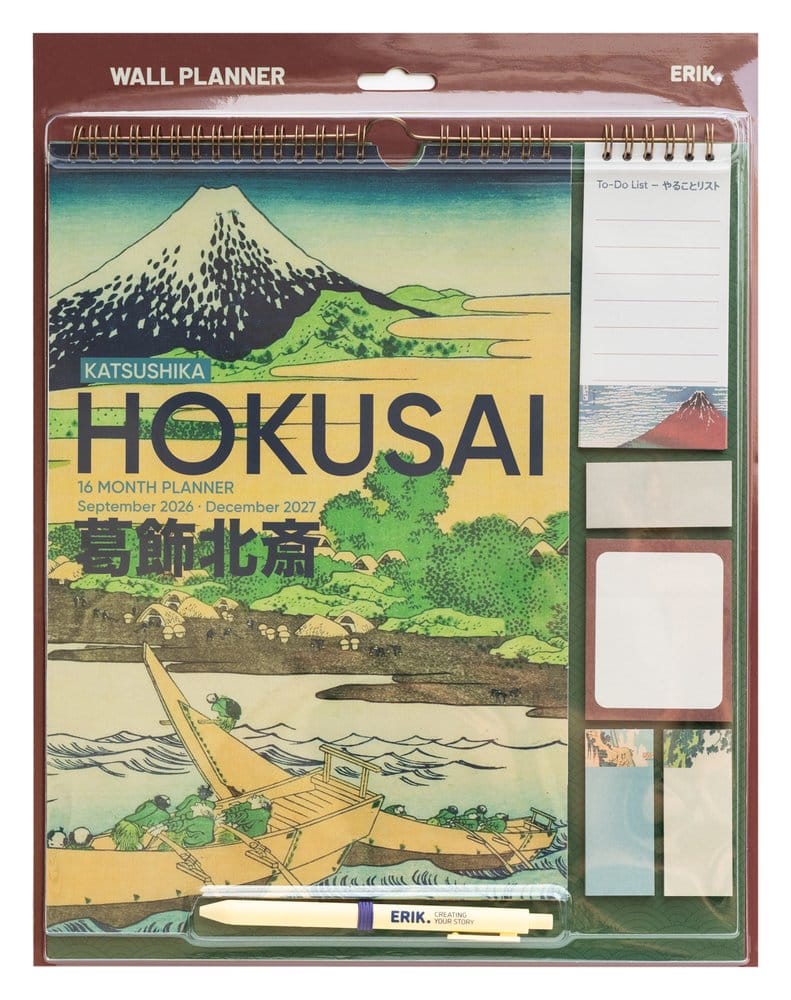 Hokusai Wall Planner 2026/27 30 x 34 cm