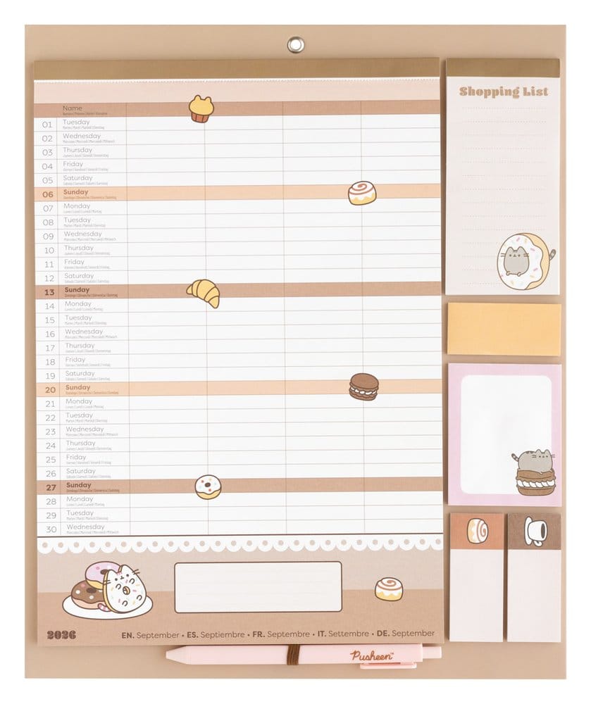Pusheen Magnetic Planner 2026/27 30 x 35 cm