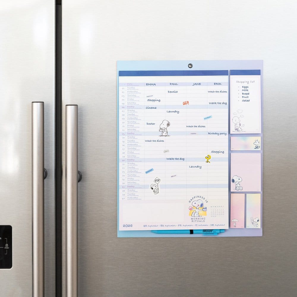 Snoopy Magnetic Planner 2026/27 30 x 35 cm