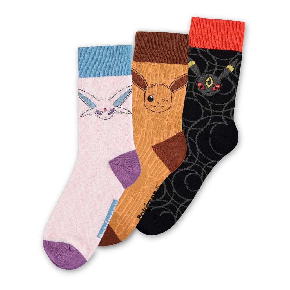 Pokémon Socks 3-Pack Eevee Evolution 2.0 39-42