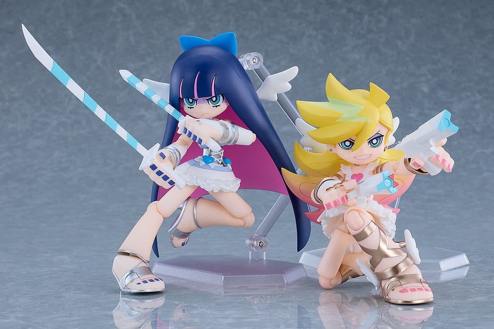 New Panty & Stocking with Garterbelt Figma Action Figures 2-Pack Panty & Stocking: Angel ver. 12 cm