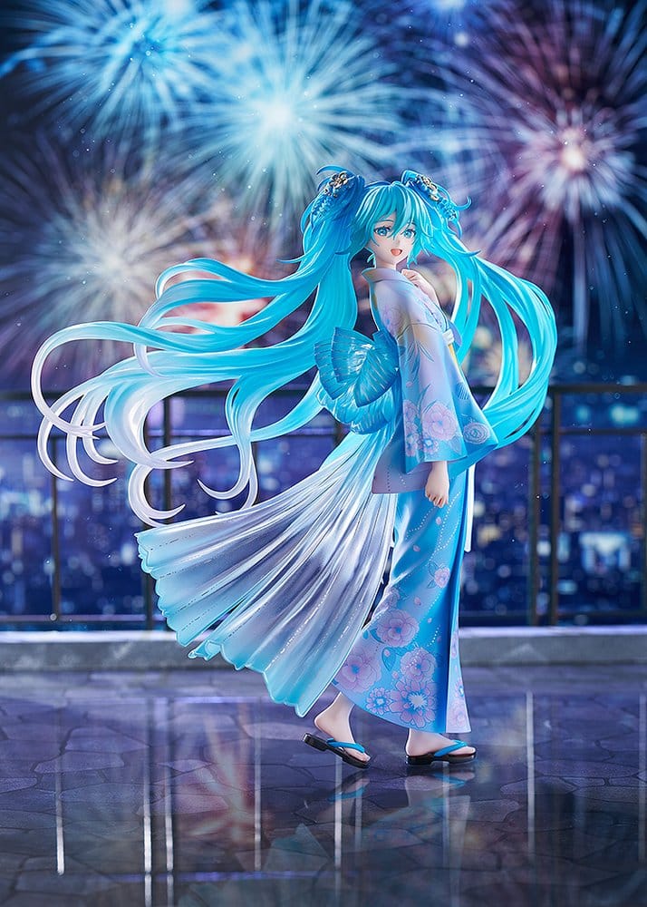 Character Vocal Series 01: Hatsune Miku PVC Figure 1/7 Music & Fire Works Ver. 23 cm
