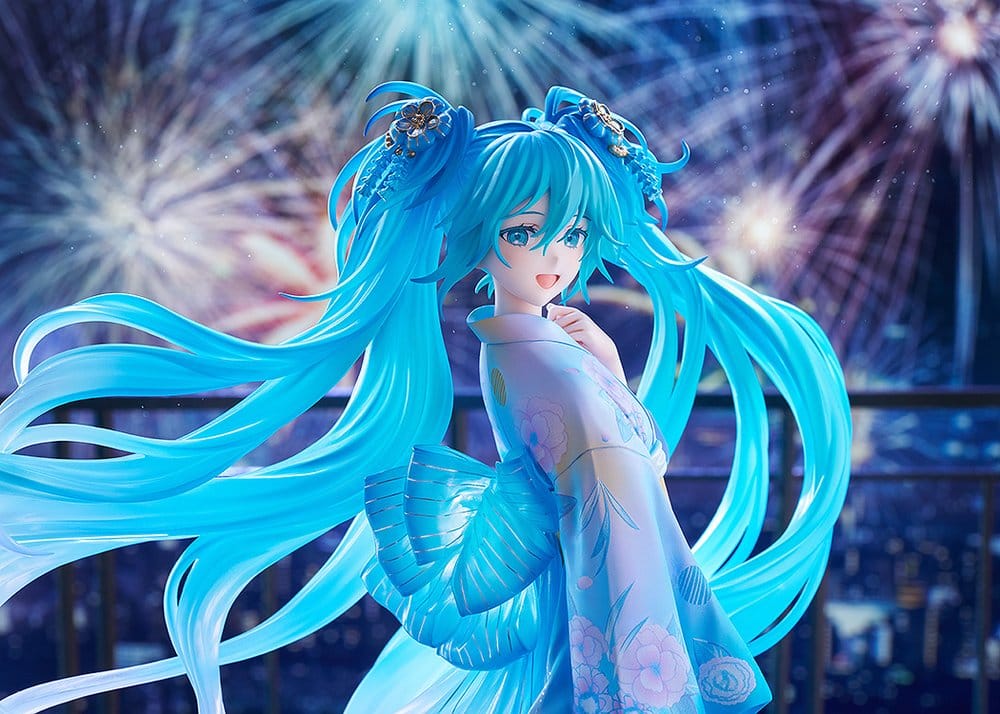 Character Vocal Series 01: Hatsune Miku PVC Figure 1/7 Music & Fire Works Ver. 23 cm