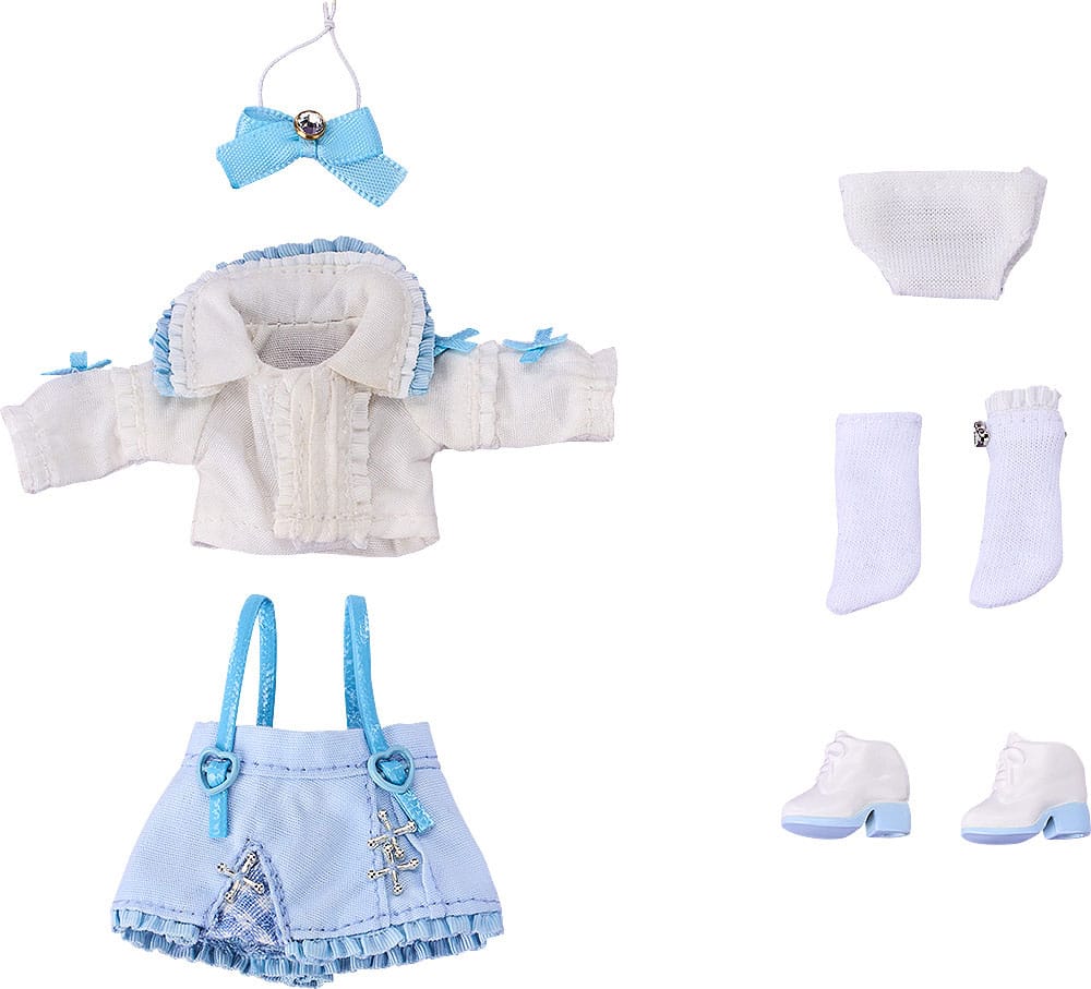 Nendoroid Accessories for Nendoroid Doll Figures Outfit Set: Suspender Skirt Set (White & Blue)