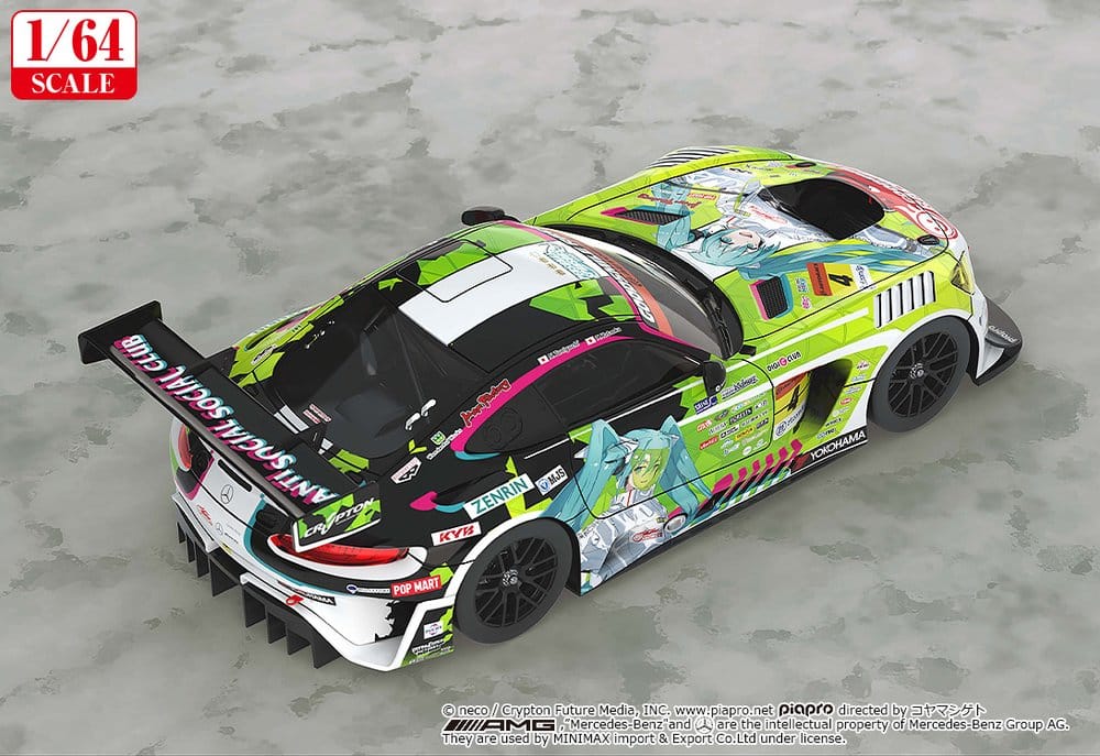 Hatsune Miku GT Project Vehicle 1/64 Hatsune Miku AMG 2022 Season Opening Ver. 7 cm