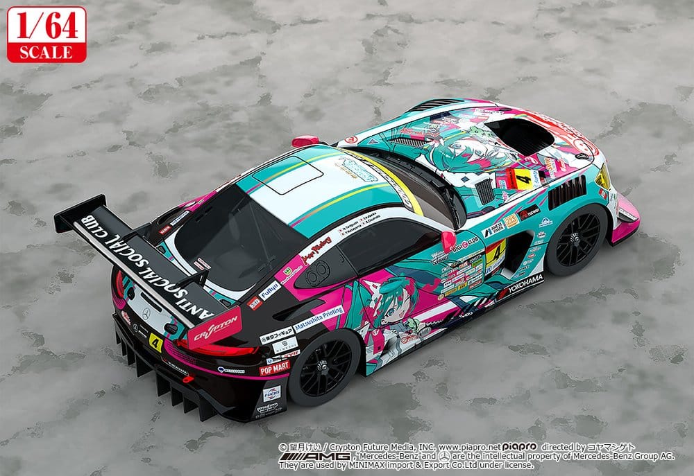 Hatsune Miku GT Project Vehicle 1/64 AMG 2025 Presentation Ver. 7 cm