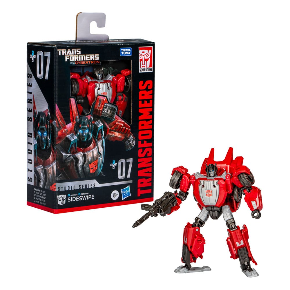 Transformers: War for Cybertron Generations Studio Series Deluxe Class Action Figure Gamer Edition Sideswipe 11 cm