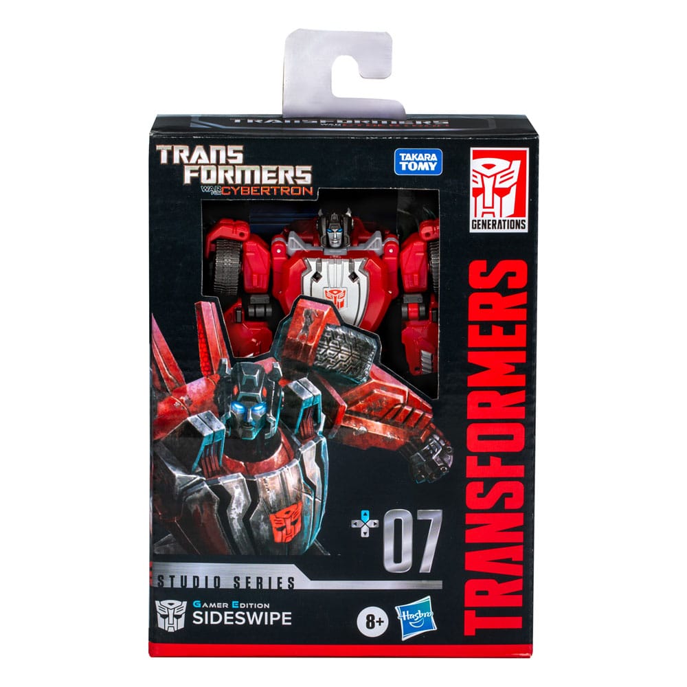 Transformers: War for Cybertron Generations Studio Series Deluxe Class Action Figure Gamer Edition Sideswipe 11 cm