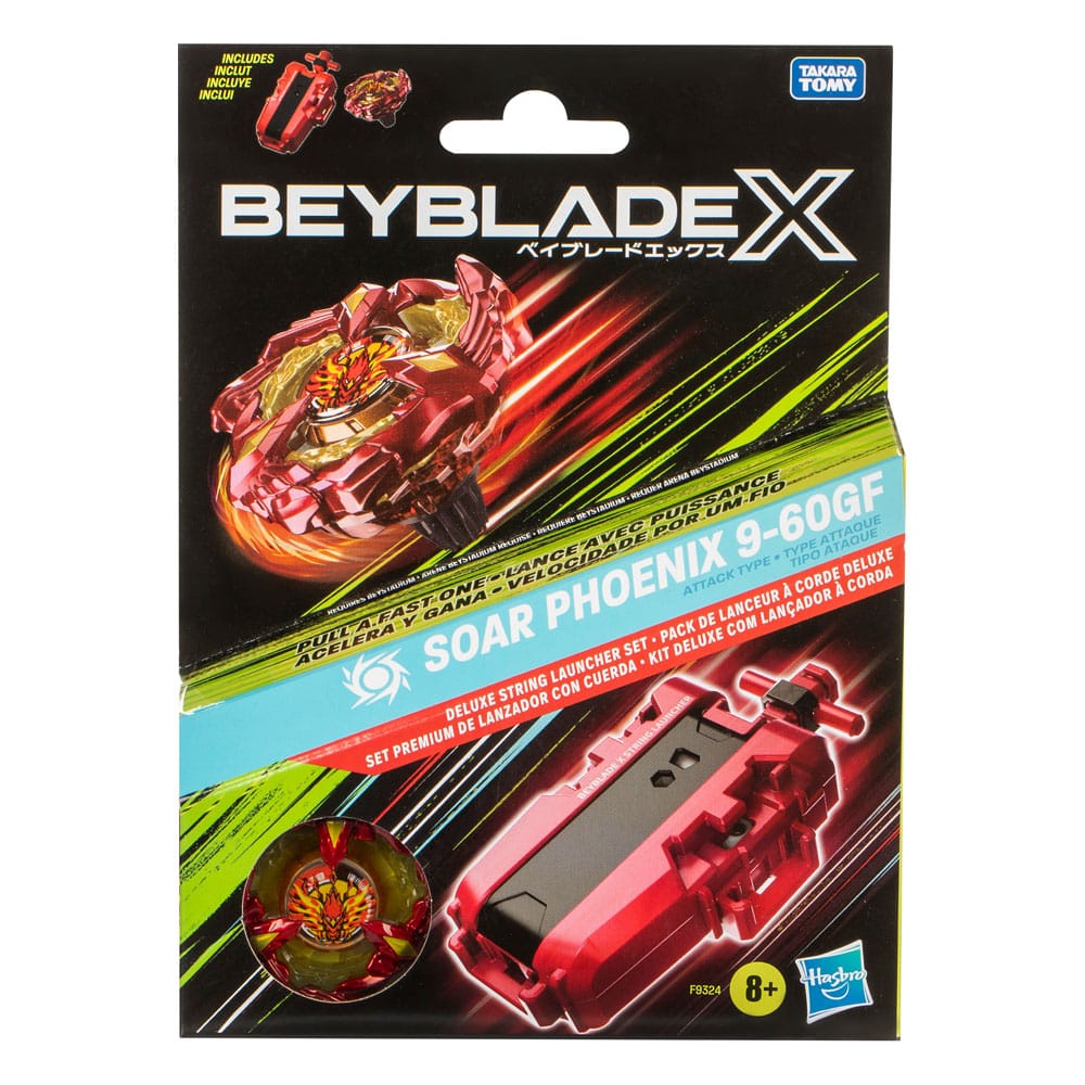 Beyblade X Soar Phoenix Deluxe String Launcher Set