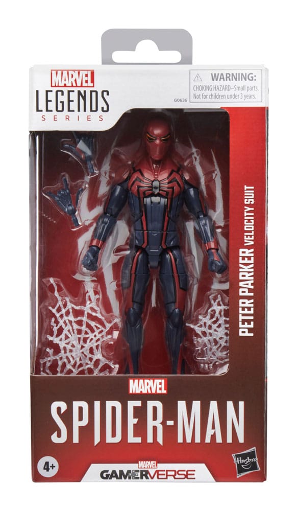 Spider-Man Marvel Legends Gamerverse Action Figure Peter Parker Velocity Suit 15 cm