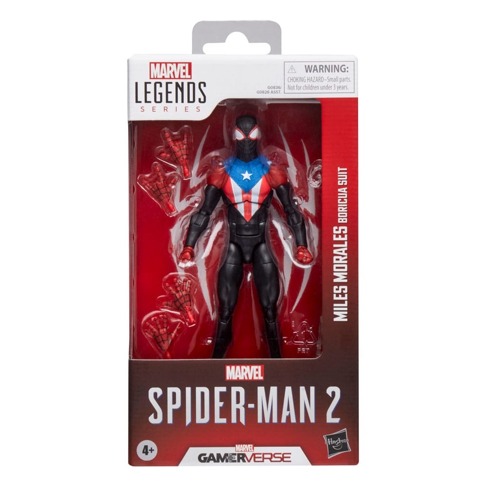 Spider-Man 2 Marvel Legends Gamerverse Action Figure Miles Morales (Boricua Suit) 15 cm