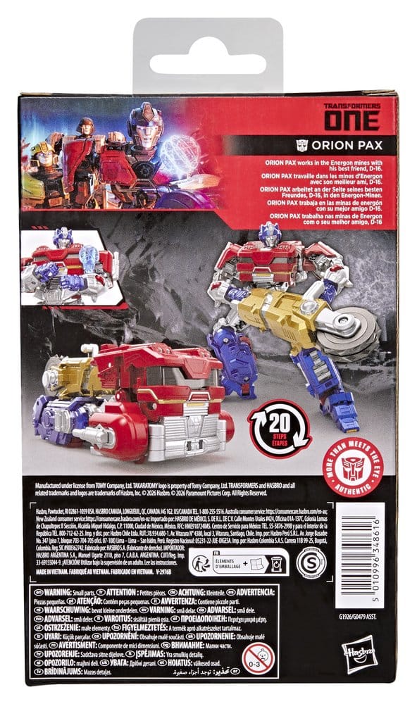 Transformers One Studio Series Deluxe Class Action Figure Orion Pax 13 cm