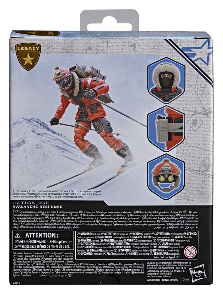 G.I. Joe Classified Series Legacy Collection Action Figure Action Joe - Avalanche Response 15 cm