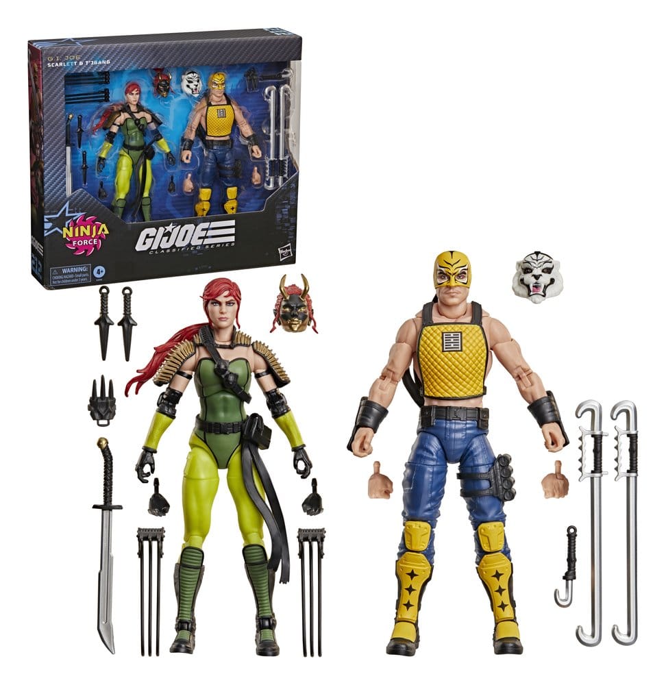 G.I. Joe Classified Series Action Figure 2-Pack #212 Ninja Force Scarlett & T'Jbang 15 cm