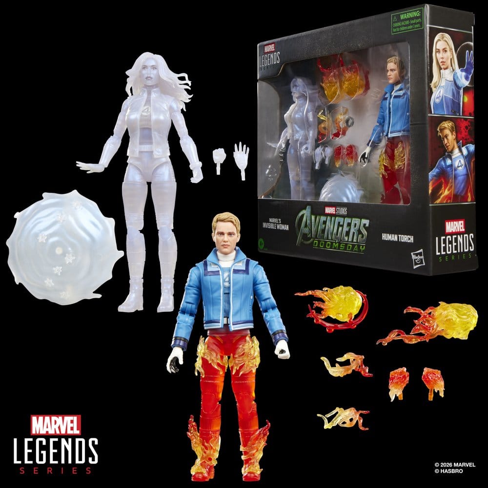 Avengers: Doomsday Marvel Legends Action Figure 2-Pack Marvel's Invisible Woman & Human Torch 15 cm