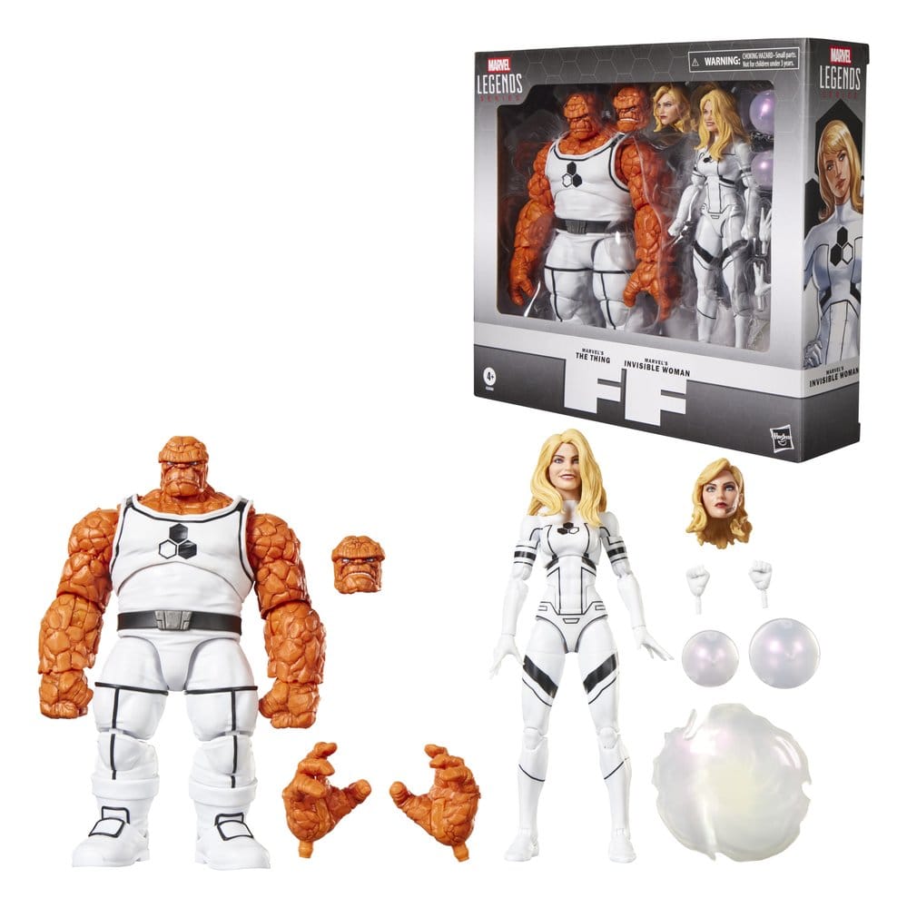 Future Foundation Marvel Legends Action Figure 2-Pack The Thing & Invisible Woman 15 cm