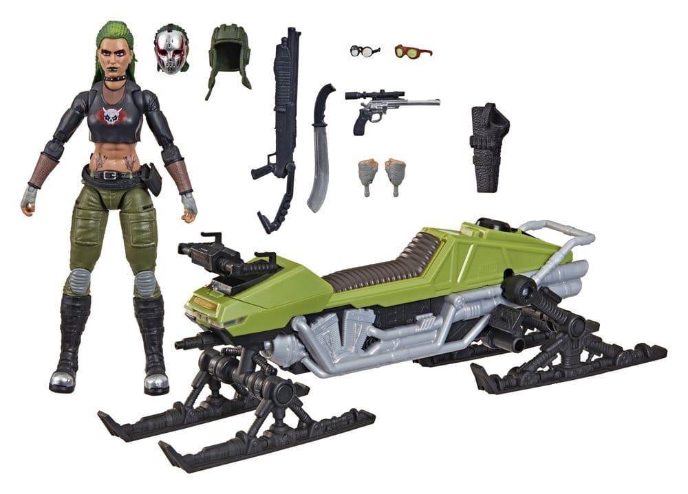 G.I. Joe Classified Series Action Figure and Vehicle Set #194 Zanya and Dreadnok Chameleon (Swamp Skier) 15 cm