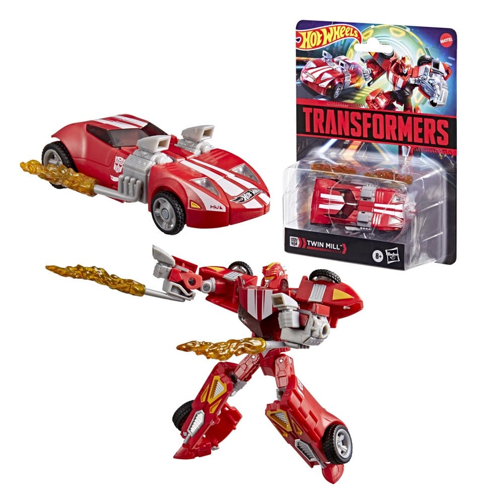 Transformers Collaborative Hot Wheels x Transformers Deluxe Class Action Figure Twin Mill 13 cm