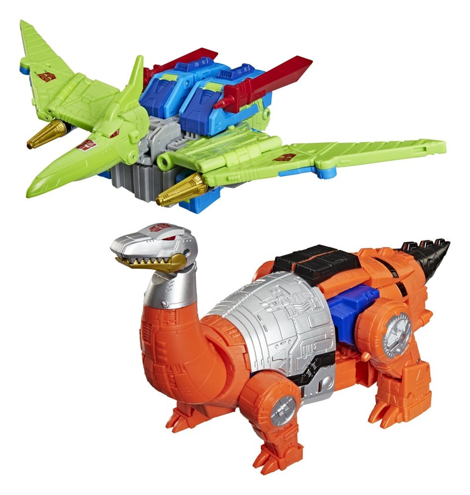 Transformers Age of the Primes Leader Class Action Figure 2-Pack G2 G2 Dinobot Swoop & G2 Dinobot Sludge 19 cm