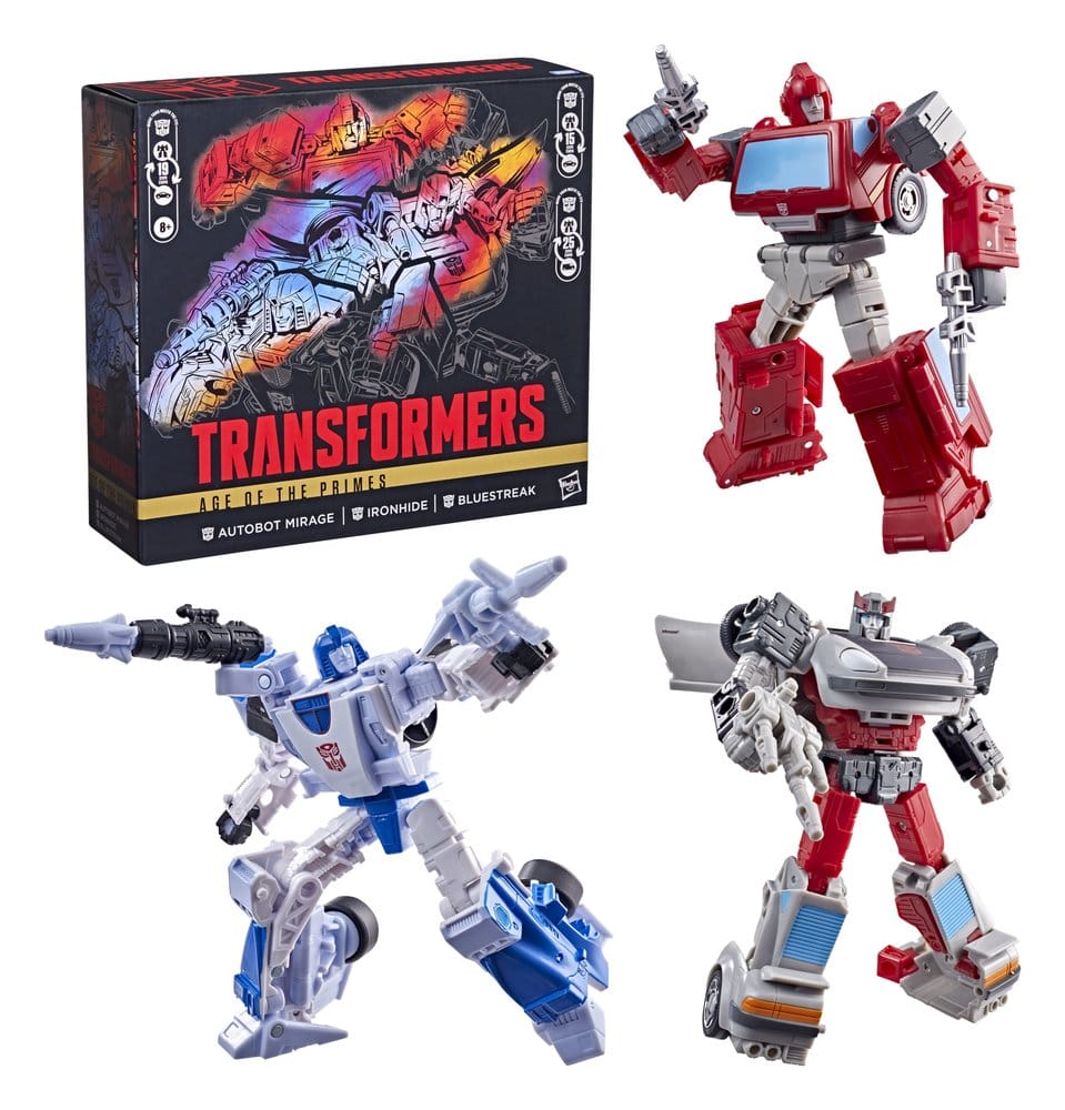 Transformers Age of the Primes Action Figure 3-Pack Autobot Mirage & Bluestreak & Ironhide