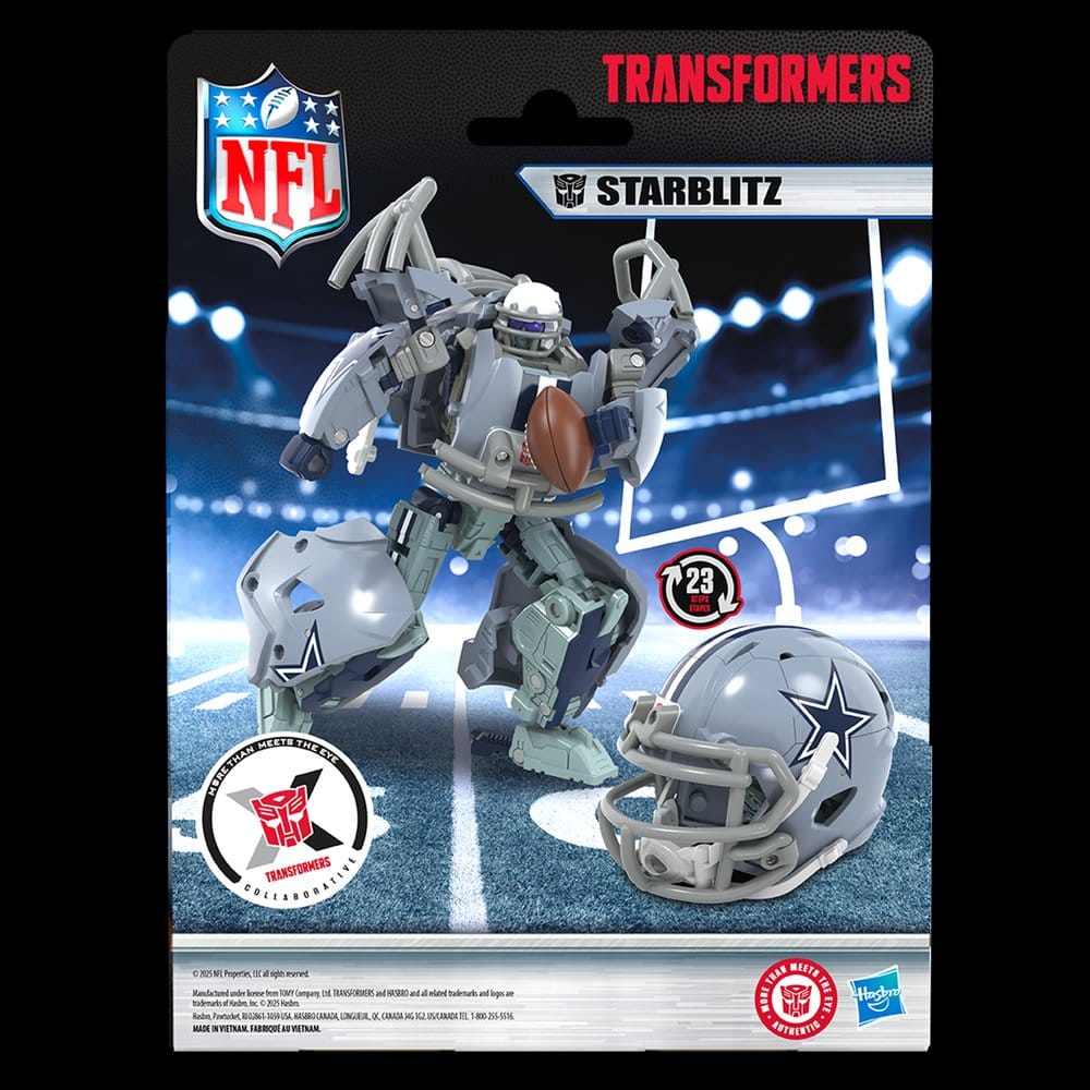Transformers x NFL Action Figure Dallas Cowboys: Starblitz 14 cm