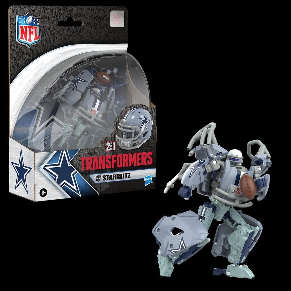 Transformers x NFL Action Figure Dallas Cowboys: Starblitz 14 cm