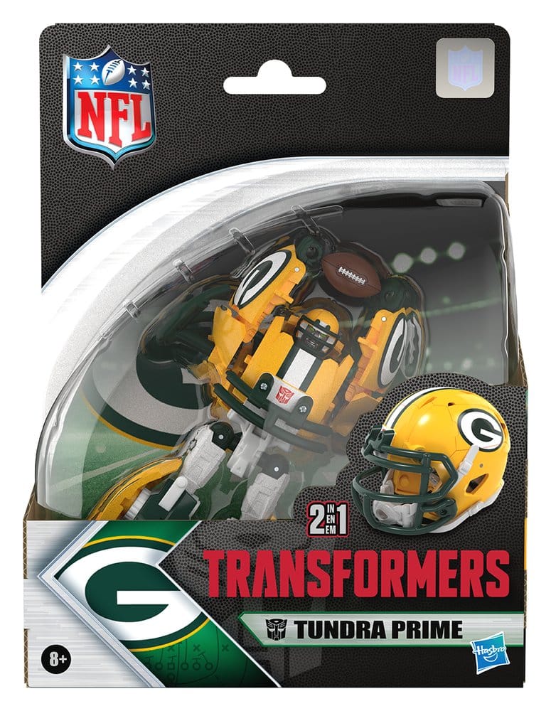 Transformers x NFL Action Figure Green Bay Packers: Tundra Prime 14 cm