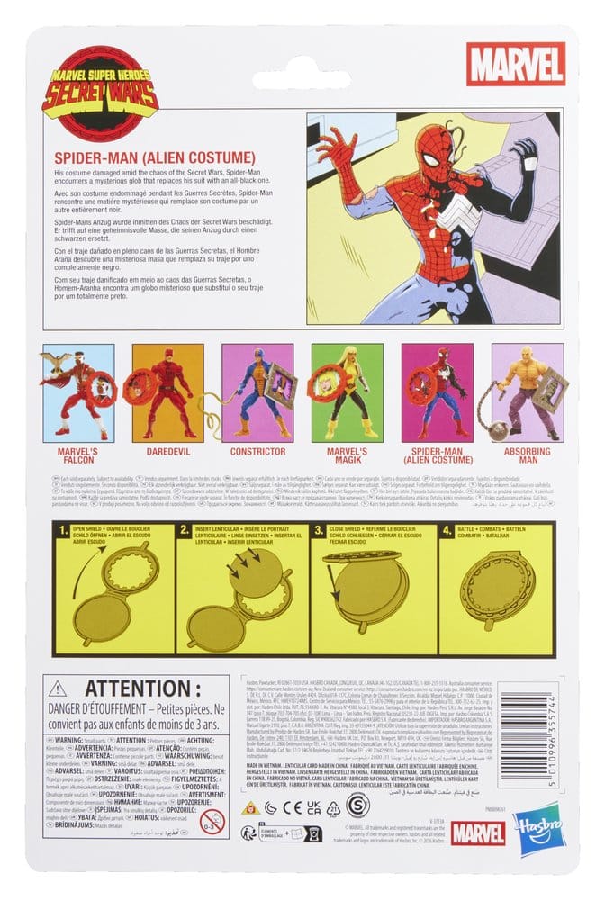 Secret Wars Marvel Legends Action Figure Spider-Man (Alien Costume) 15 cm