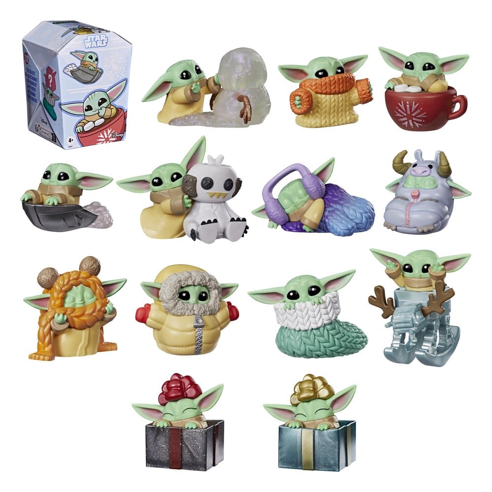 Star Wars Mini Figures 4 cm Grogu Force Freeze Series 2 Blind Box Display (24)