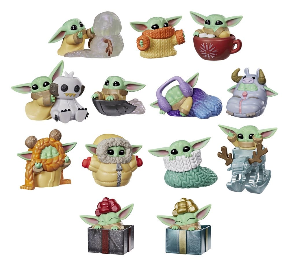 Star Wars Mini Figures 4 cm Grogu Force Freeze Series 2 Blind Box Display (24)