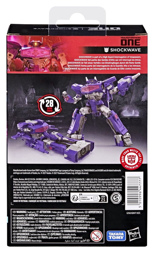 Transformers One Studio Series Deluxe Class Action Figure Shockwave 13 cm