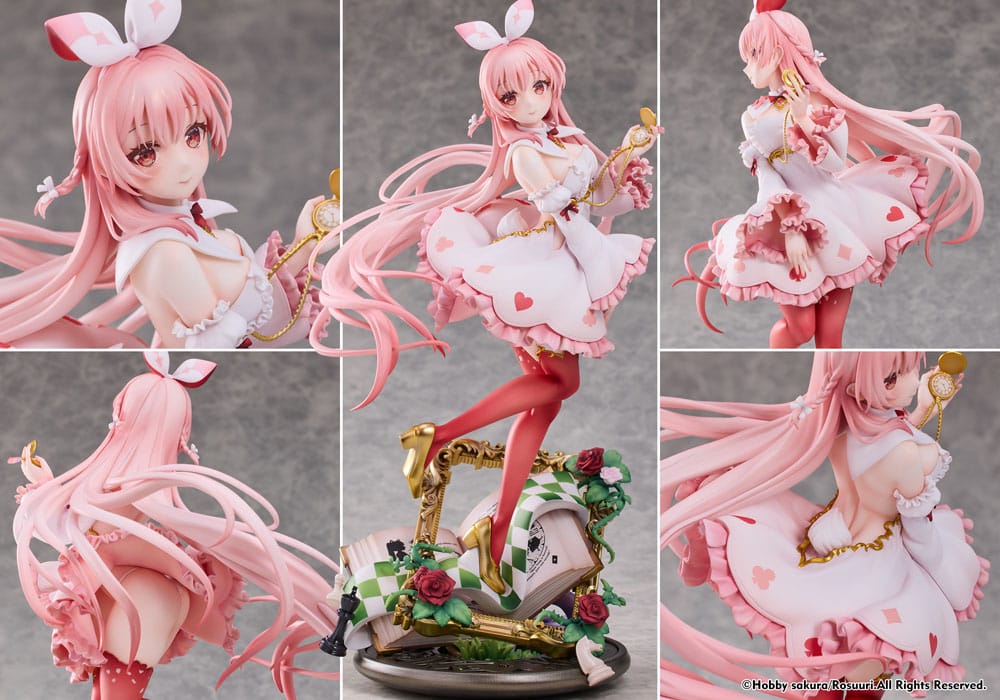 Original Character PVC Statue 1/7 White Rabbit Rosu Wonderland Ver. Illustrated by Rosuuri 29 cm
