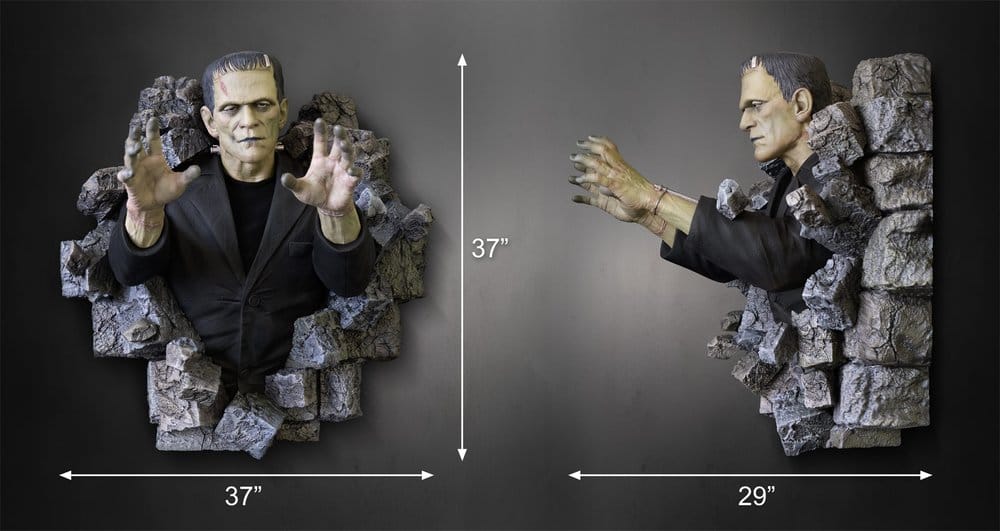Frankenstein Wall Mount 1/1 Boris Karloff as Frankenstein's Monster 94 x 94 cm