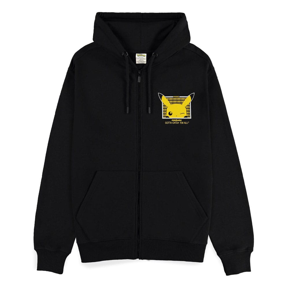 Pokémon Zipper Hoodie Gotta Catch 'em All Pikachu Size L
